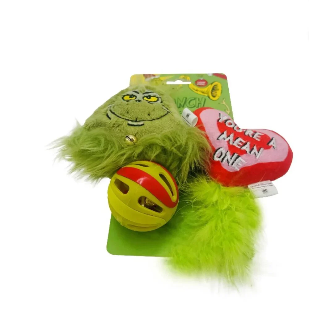 THE GRINCH 3 pack Cat Toys ( Catnip inside)